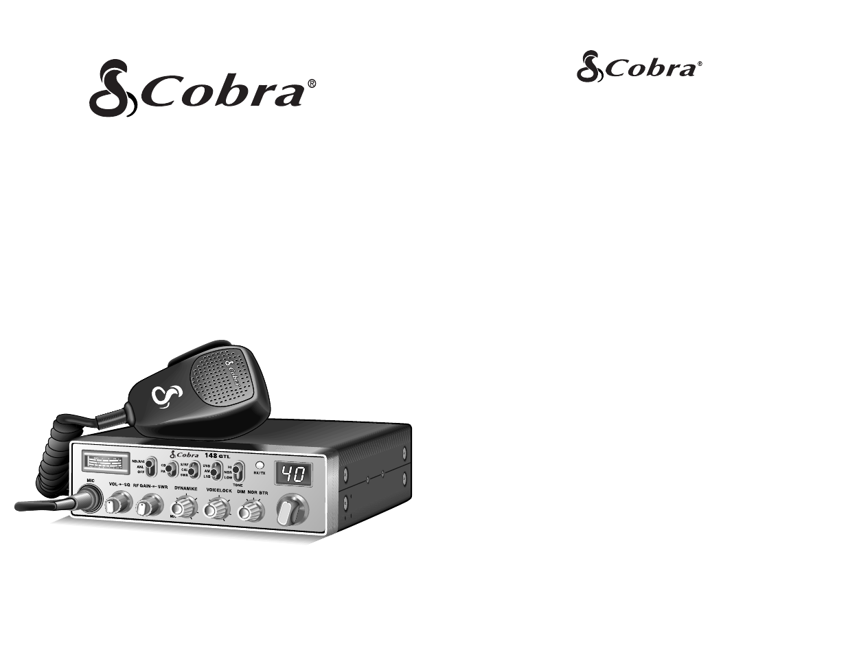 Cobra Electronics Cobra 148 GTL User Manual | 14 pages