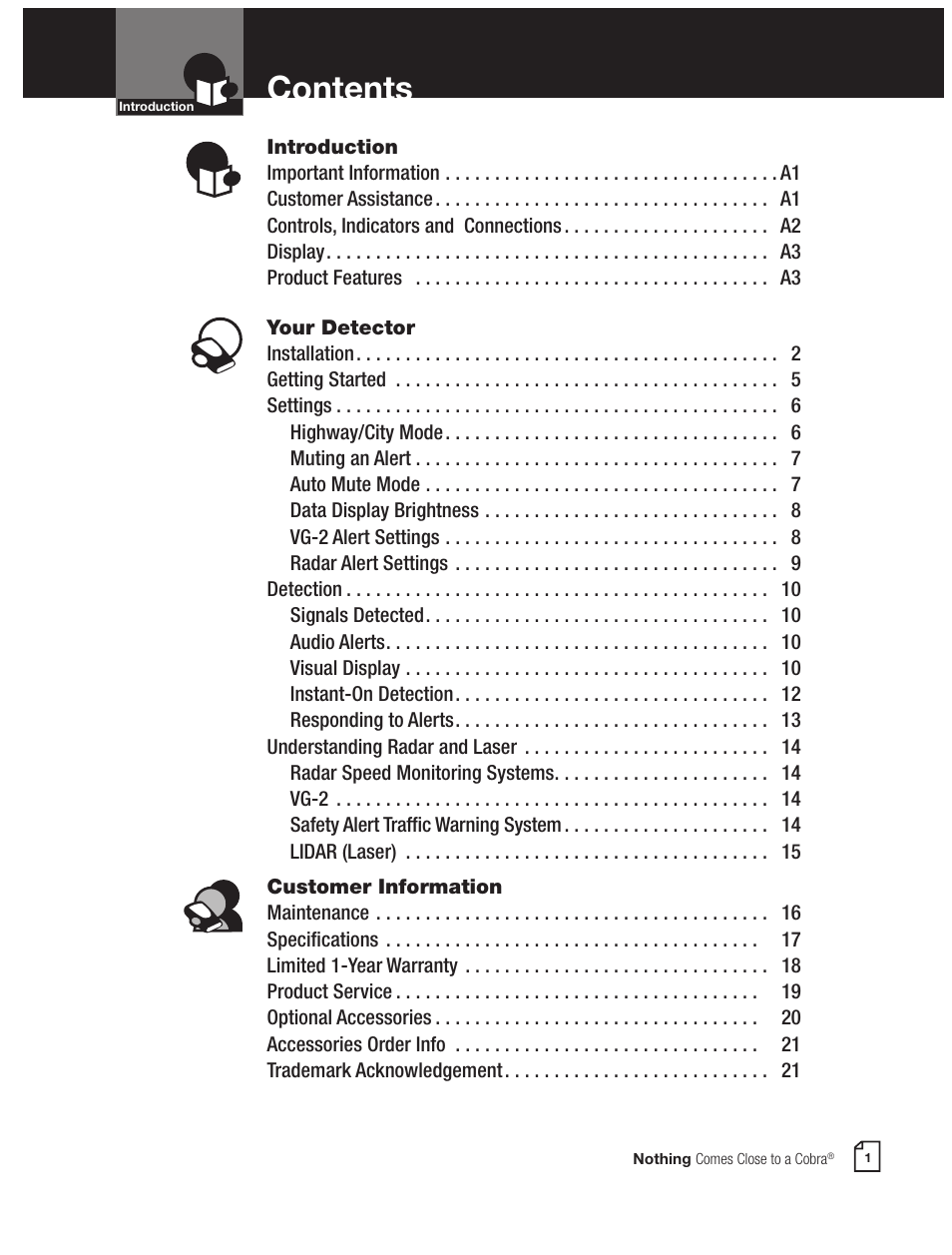 Cobra Electronics 9 BAND ESD 9270 User Manual | Page 3 / 13