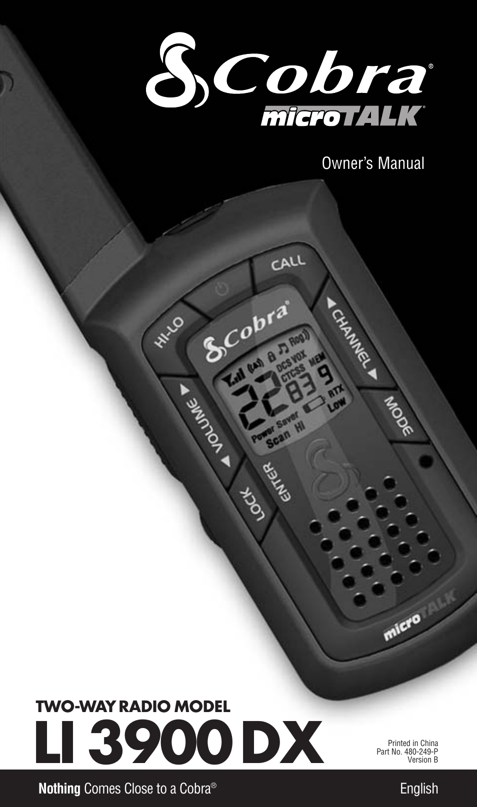 Cobra Electronics LI 3900DX User Manual | 19 pages