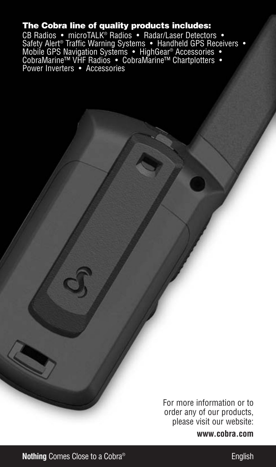 Cobra Electronics LI 3900DX User Manual | Page 19 / 19
