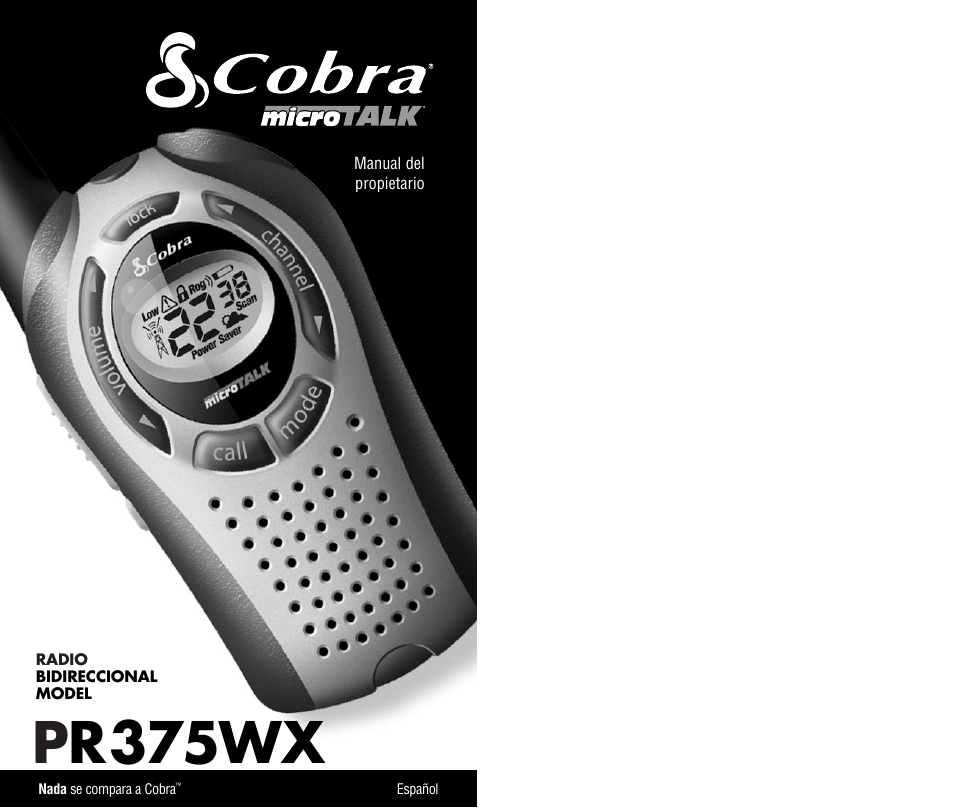 Pr 375wx | Cobra Electronics PR375WX User Manual | Page 13 / 24