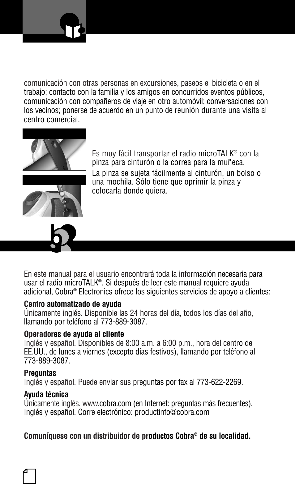 Una vida más sencilla y segura | Cobra Electronics PR375WX User Manual | Page 14 / 24