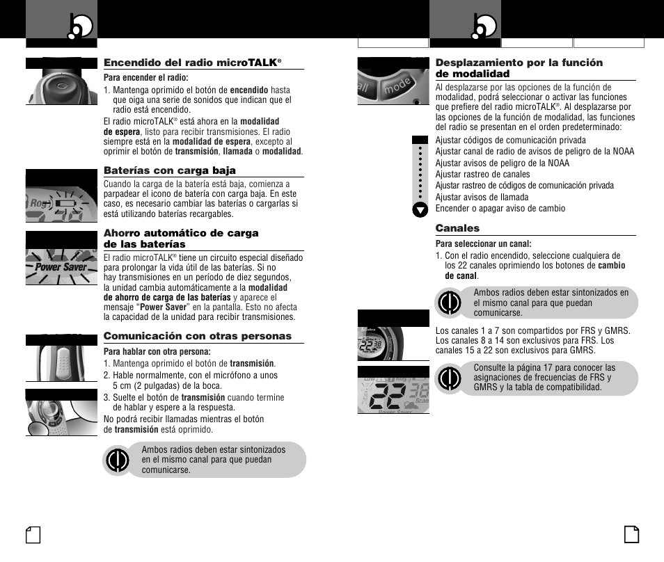 Uso del radio | Cobra Electronics PR375WX User Manual | Page 17 / 24
