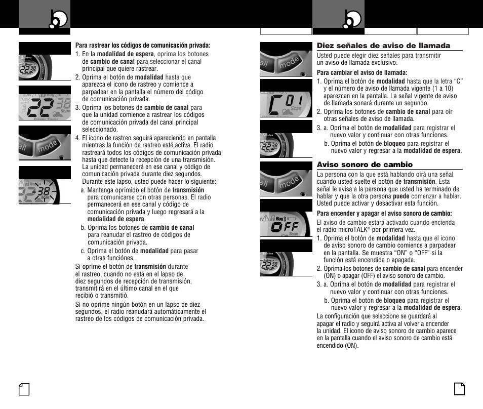 Uso del radio | Cobra Electronics PR375WX User Manual | Page 20 / 24