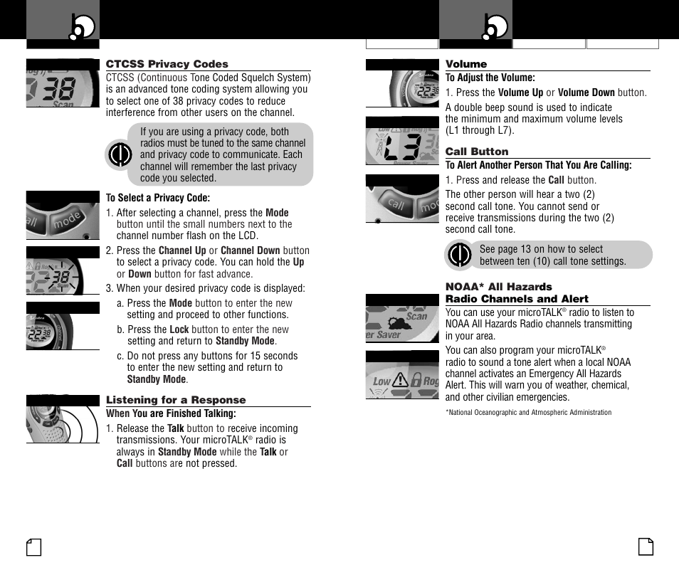 Using your radio | Cobra Electronics PR375WX User Manual | Page 6 / 24