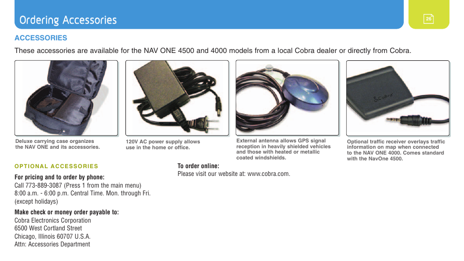 Cobra Electronics 4400 User Manual | Page 26 / 28