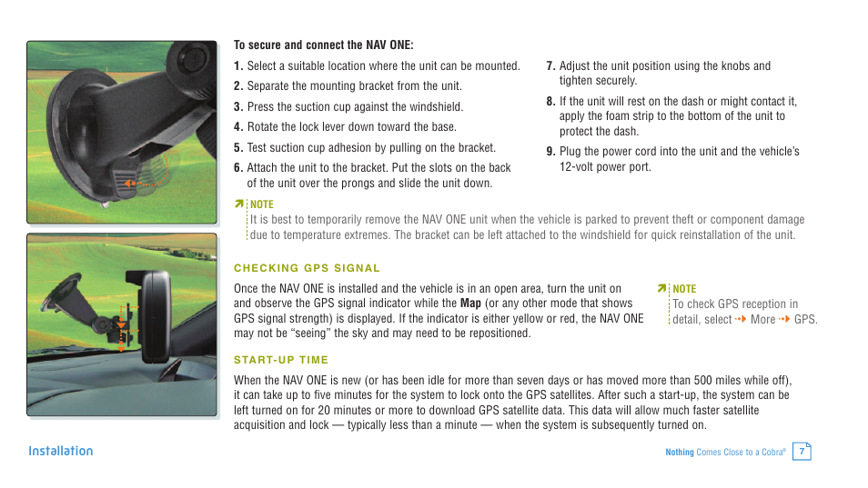 Cobra Electronics 4400 User Manual | Page 7 / 28