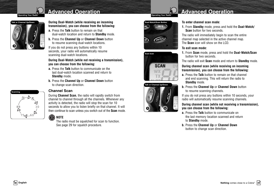 Maintenance 40 troubleshootin, Maintenance, Troubleshooting | Customer, Advanced operation | Cobra Electronics MR HH300 VP User Manual | Page 22 / 25