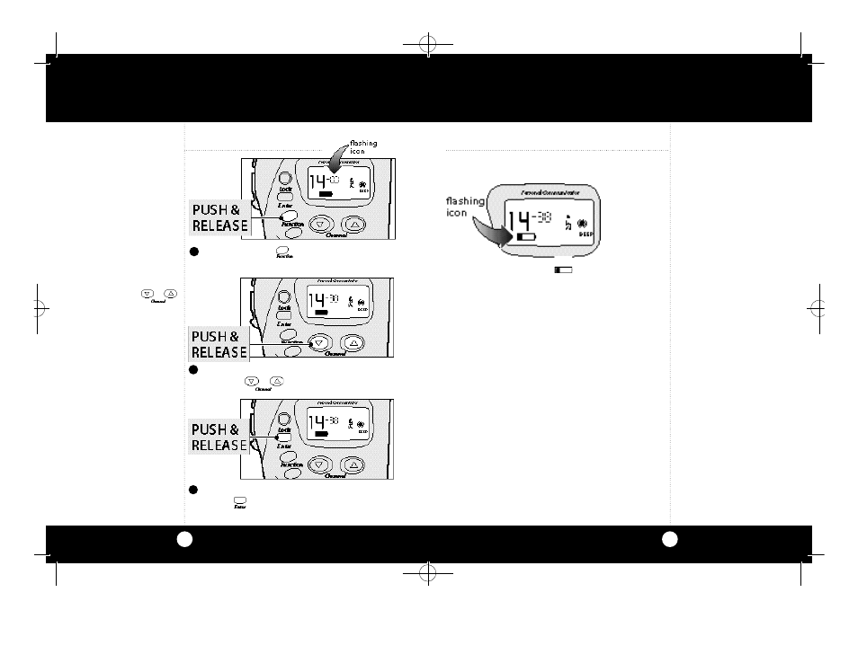 Operation, Select ctcss subchannel, Battery low | Cobra Electronics MicroTalk User Manual | Page 5 / 31