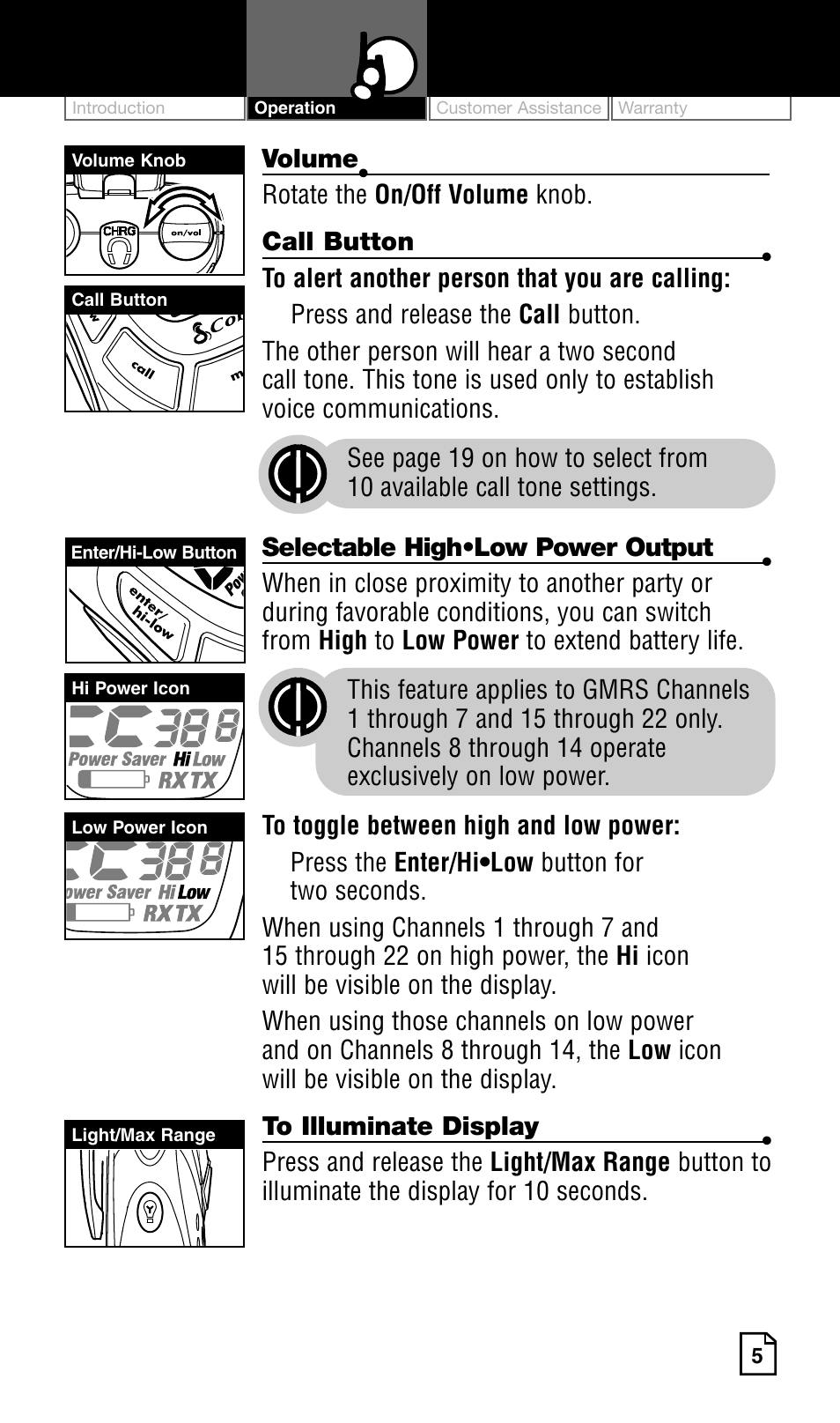 Cobra Electronics Two-Way Radio User Manual | Page 11 / 30