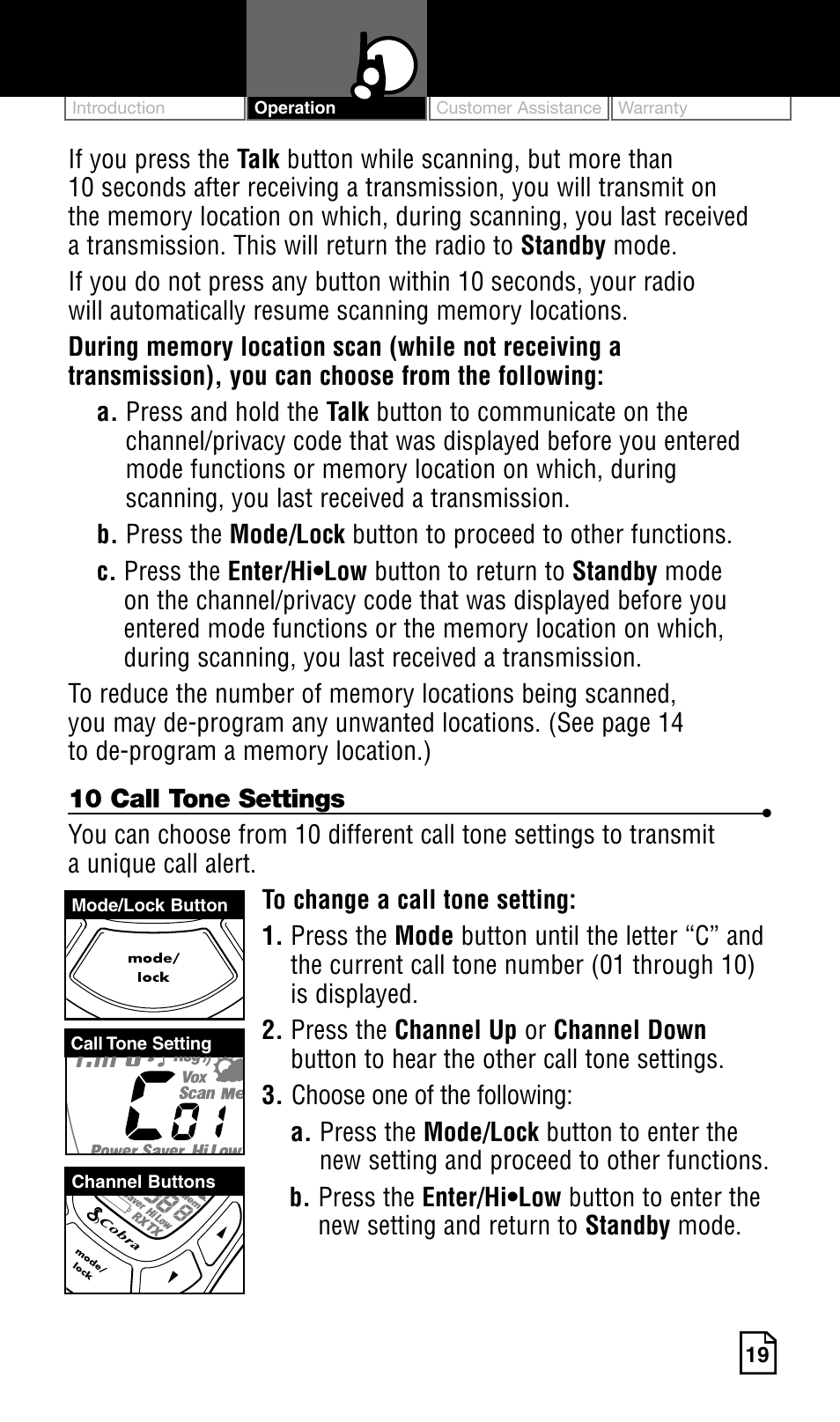 Cobra Electronics Two-Way Radio User Manual | Page 25 / 30