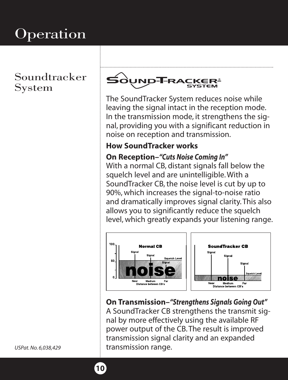 Operation, Soundtracker system | Cobra Electronics 18 WXST II User Manual | Page 10 / 29