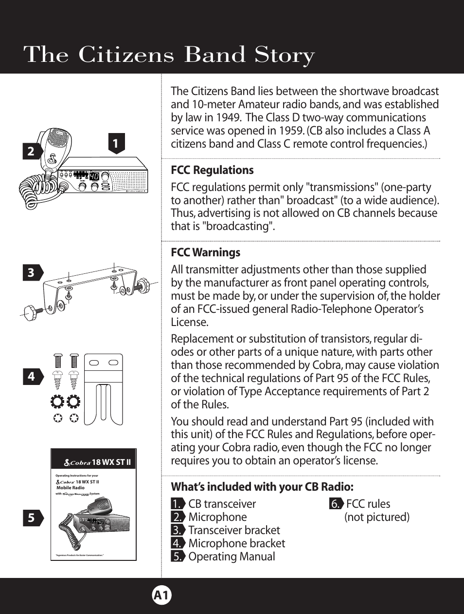 The citizens band story | Cobra Electronics 18 WXST II User Manual | Page 27 / 29