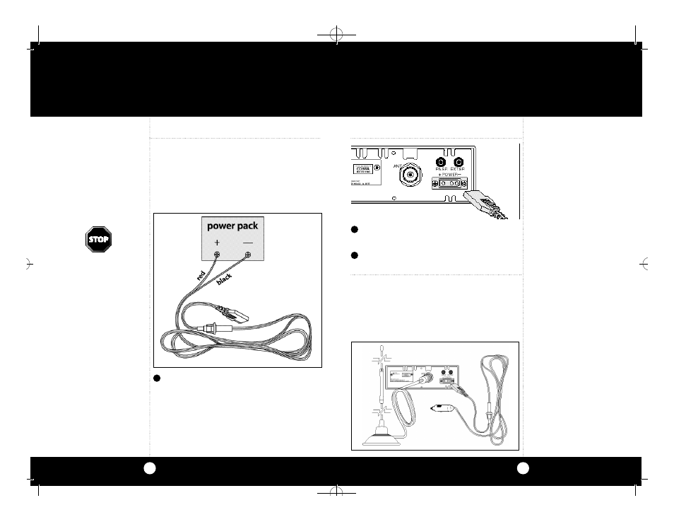 Temporary mobile set-up, Home and office set-up | Cobra Electronics 29NW ST User Manual | Page 14 / 24
