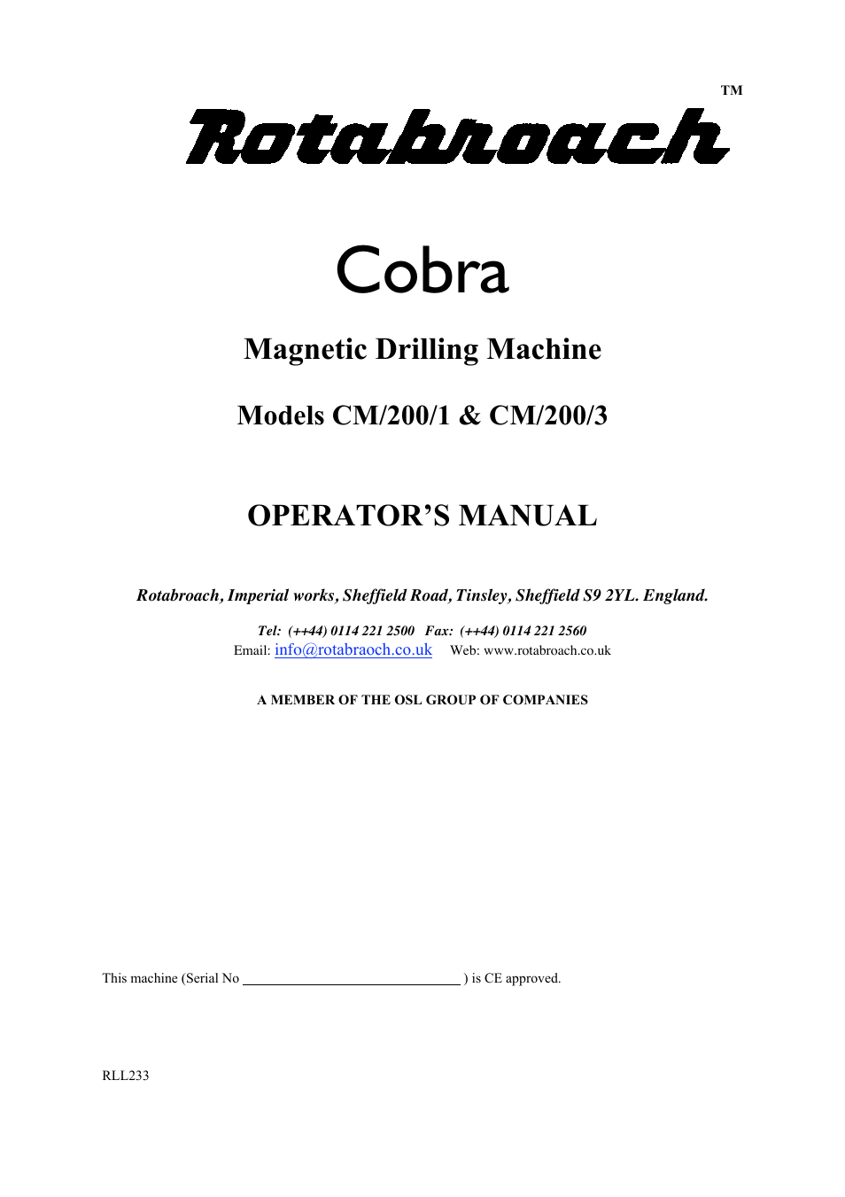 Cobra Electronics MAGNETIC CM/200/3 User Manual | 20 pages