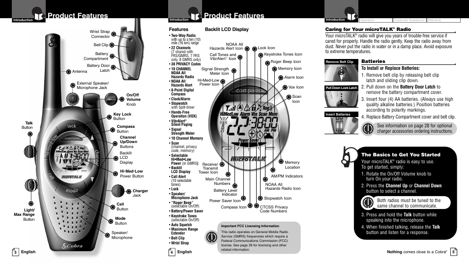 Product features | Cobra Electronics PR4300WX User Manual | Page 2 / 14