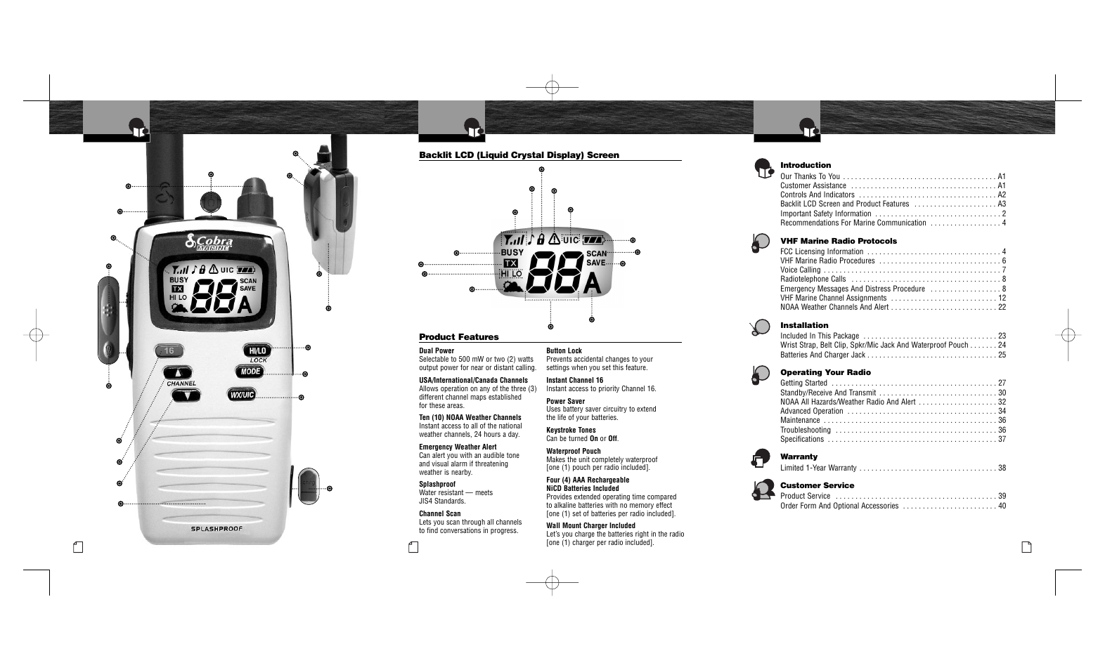 Cobra Electronics MR HH200 VP User Manual | Page 3 / 23
