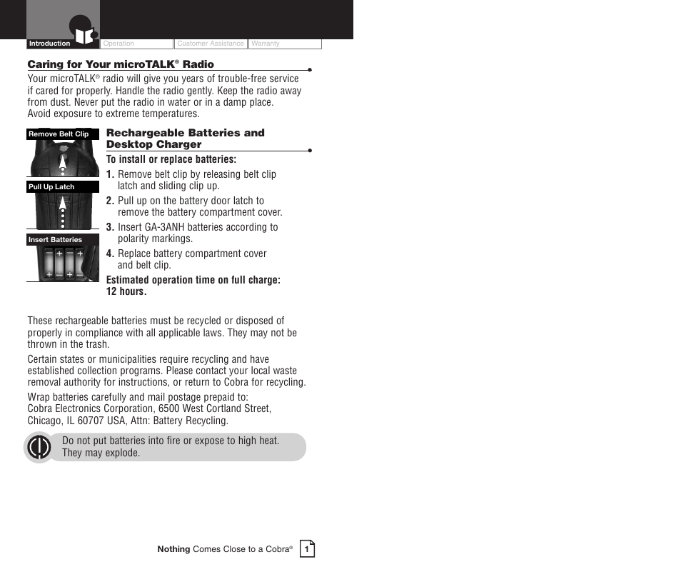Cobra Electronics PR3850WXC User Manual | Page 4 / 16