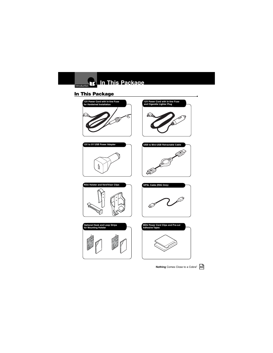 Cobra Electronics INTELLILINK XRS R9G User Manual | Page 4 / 49