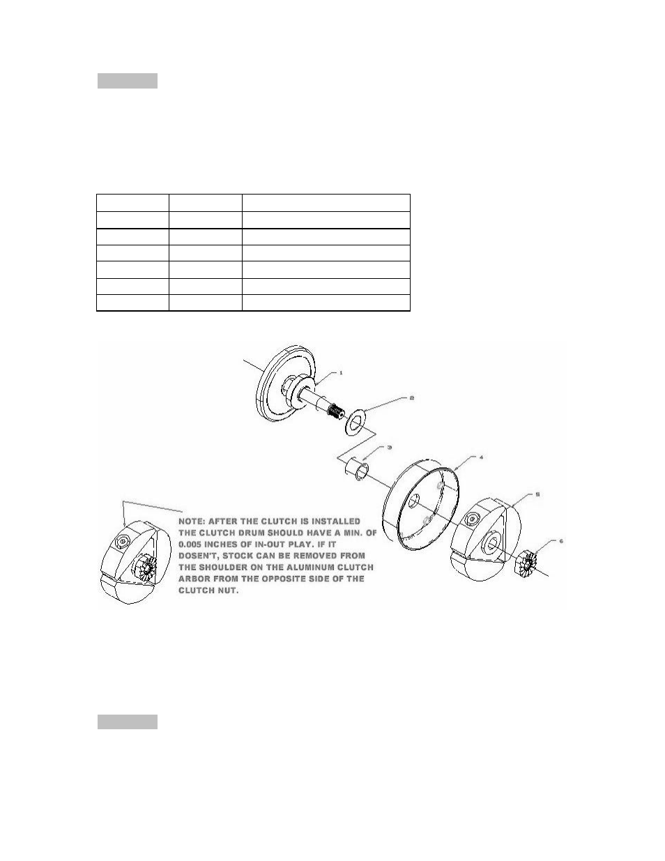 Clutch assembly | Cobra Electronics King 2003 User Manual | Page 29 / 52