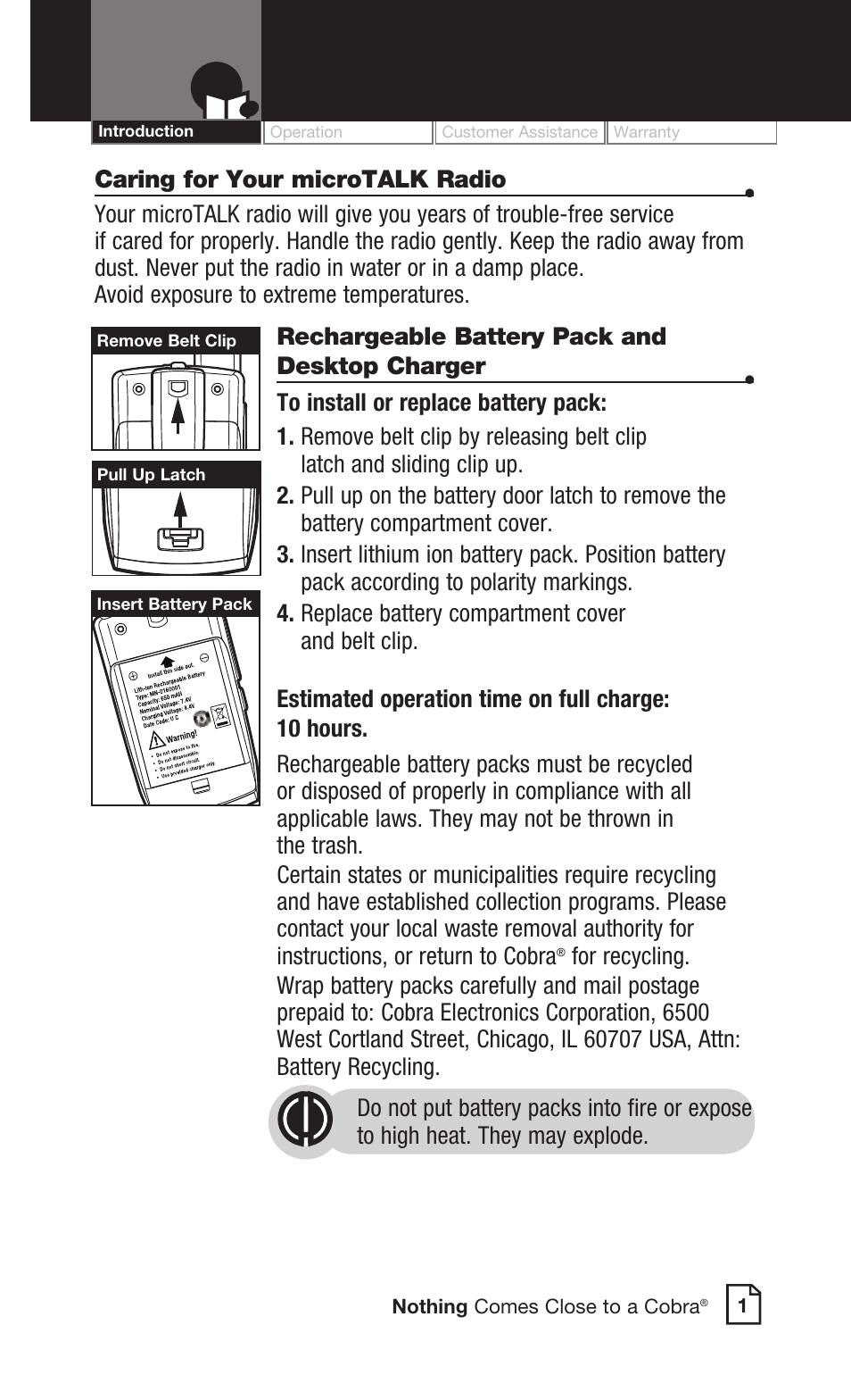 Cobra Electronics CXR725 User Manual | Page 3 / 17