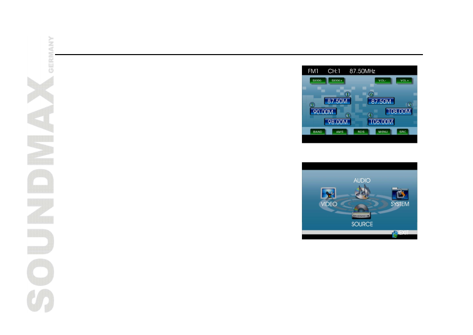 Main menu | SoundMax SM-CMMD7000 User Manual | Page 14 / 84