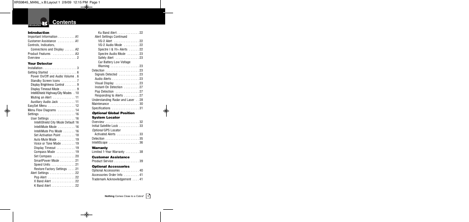 Cobra Electronics XRS 9845 User Manual | Page 3 / 23