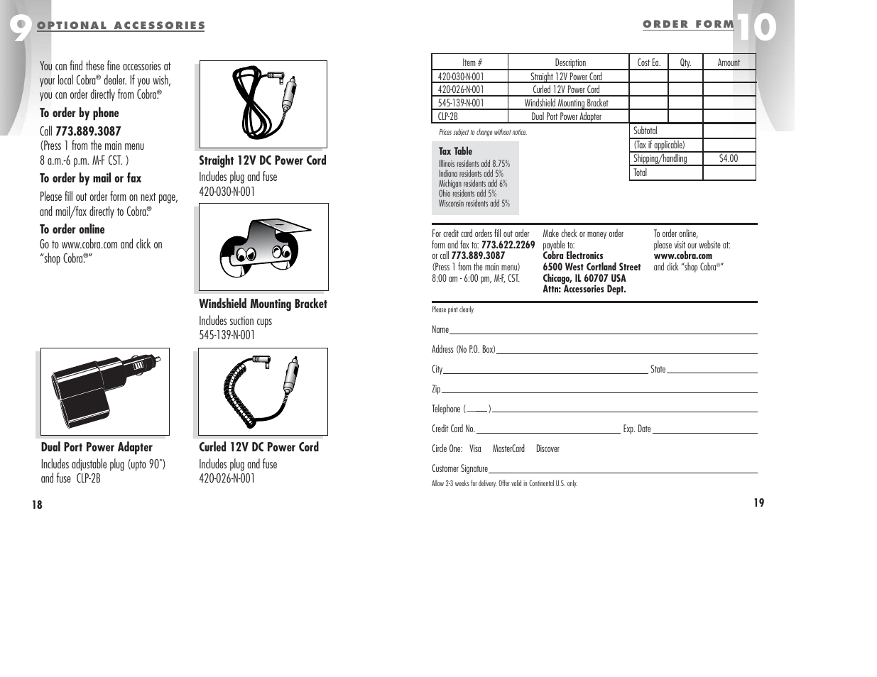Cobra Electronics ESD6060 User Manual | Page 12 / 13