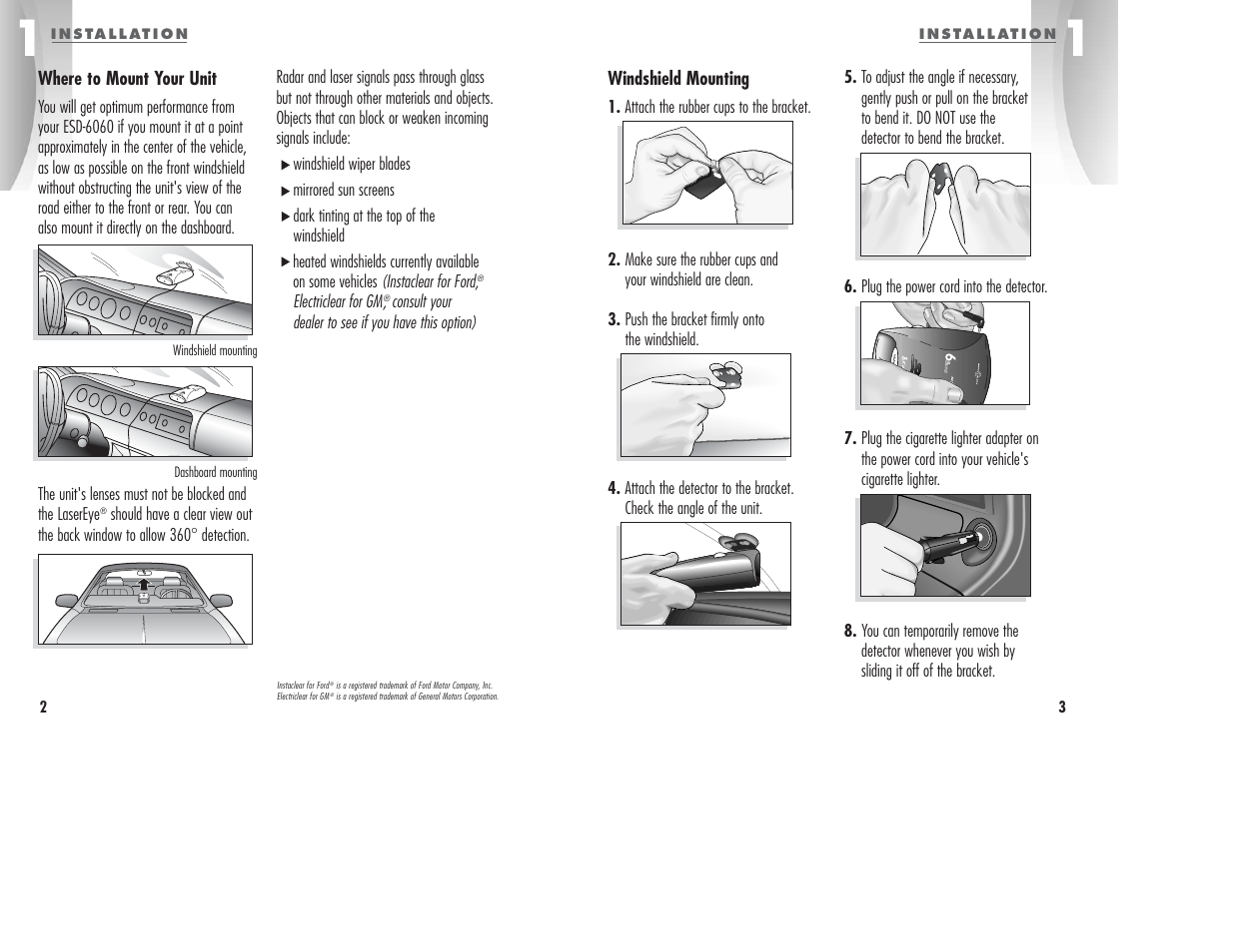 Cobra Electronics ESD6060 User Manual | Page 4 / 13