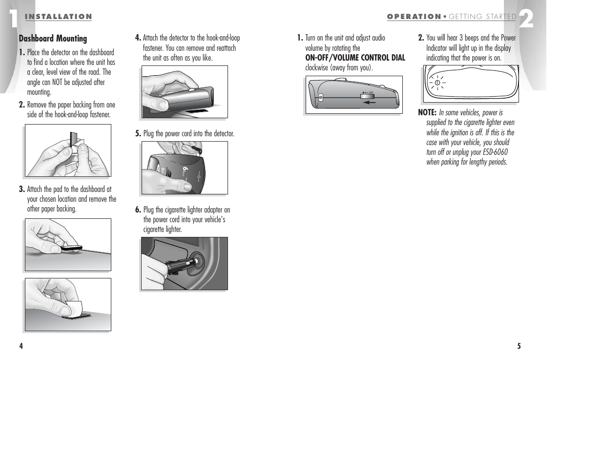 Cobra Electronics ESD6060 User Manual | Page 5 / 13