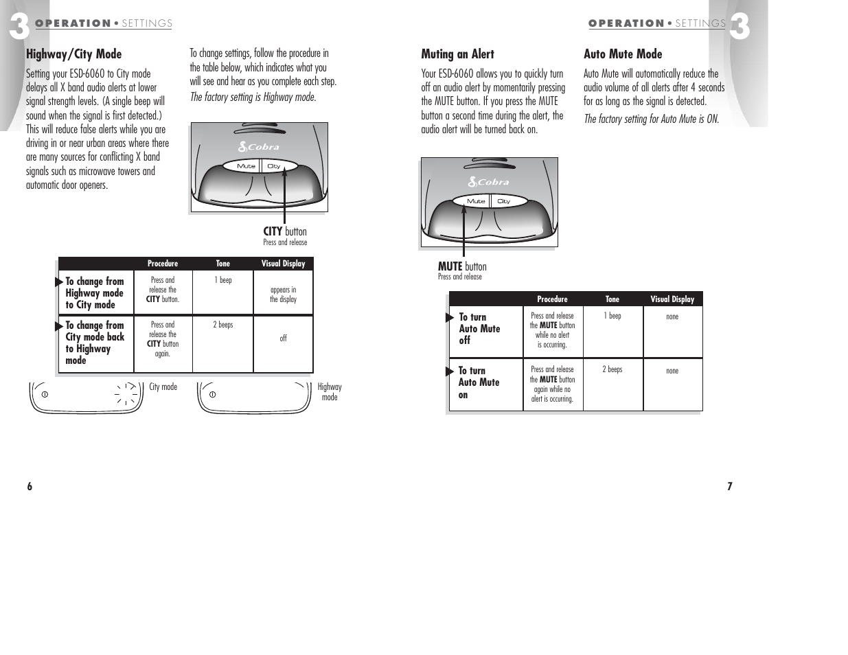 Cobra Electronics ESD6060 User Manual | Page 6 / 13