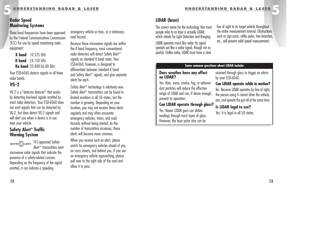 Cobra Electronics ESD6060 User Manual | Page 9 / 13
