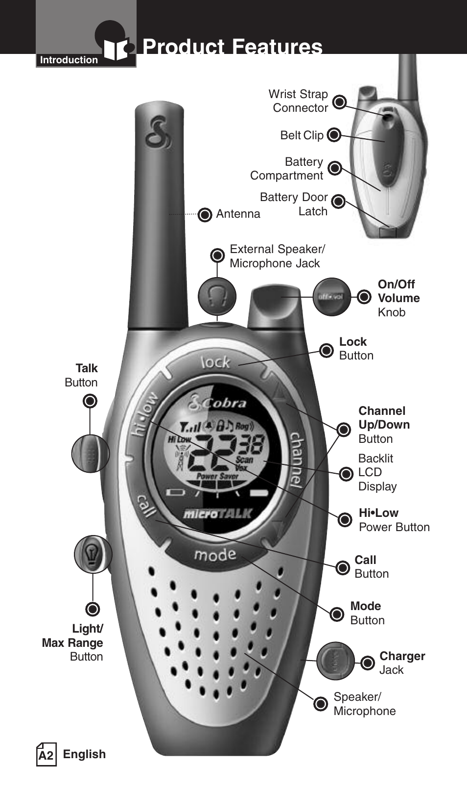 Product features | Cobra Electronics PR3000DXC User Manual | Page 3 / 15