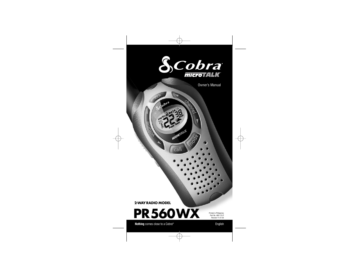 Cobra Electronics PR560WX User Manual | 12 pages