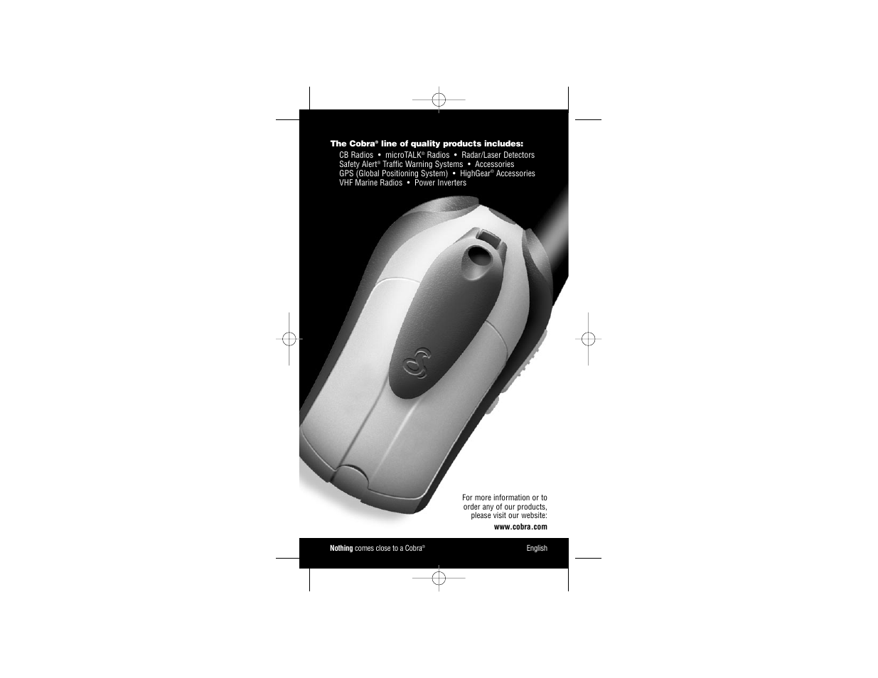 Cobra Electronics PR560WX User Manual | Page 12 / 12