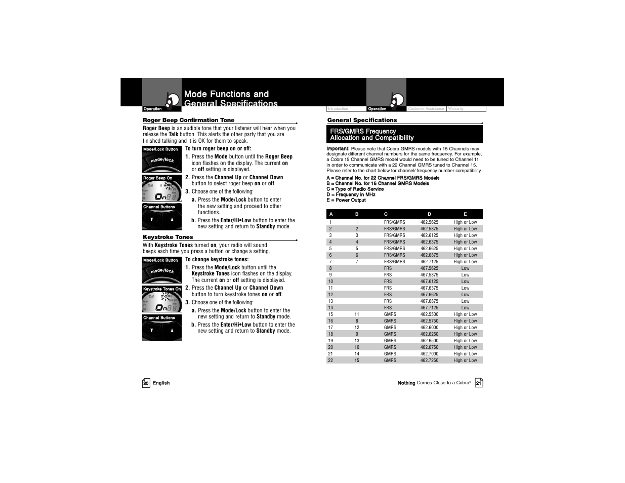 Cobra Electronics PR3850WX User Manual | Page 13 / 15