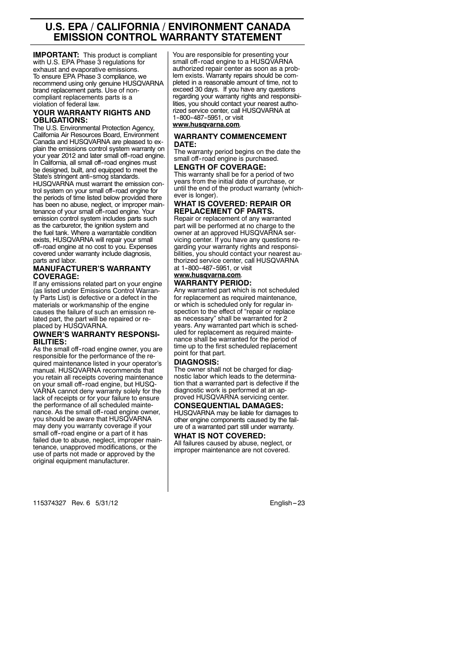 Husqvarna 128LD User Manual | Page 23 / 71