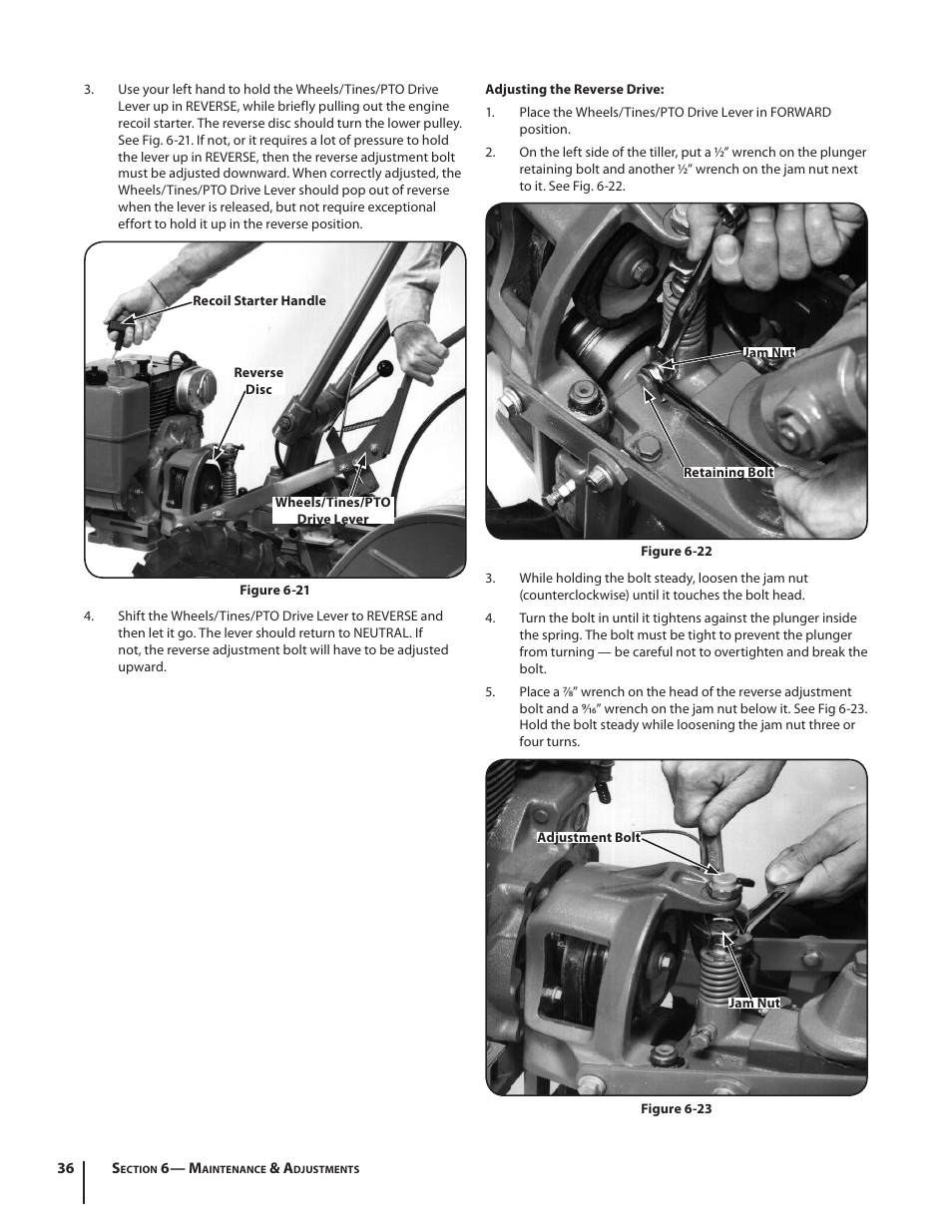 Troy-Bilt Horse User Manual | Page 36 / 44