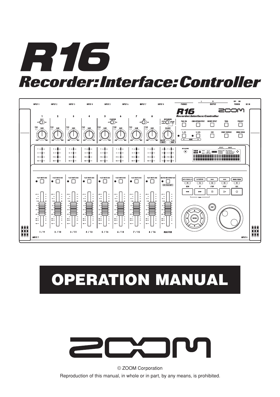 Zoom R16 User Manual | 100 pages