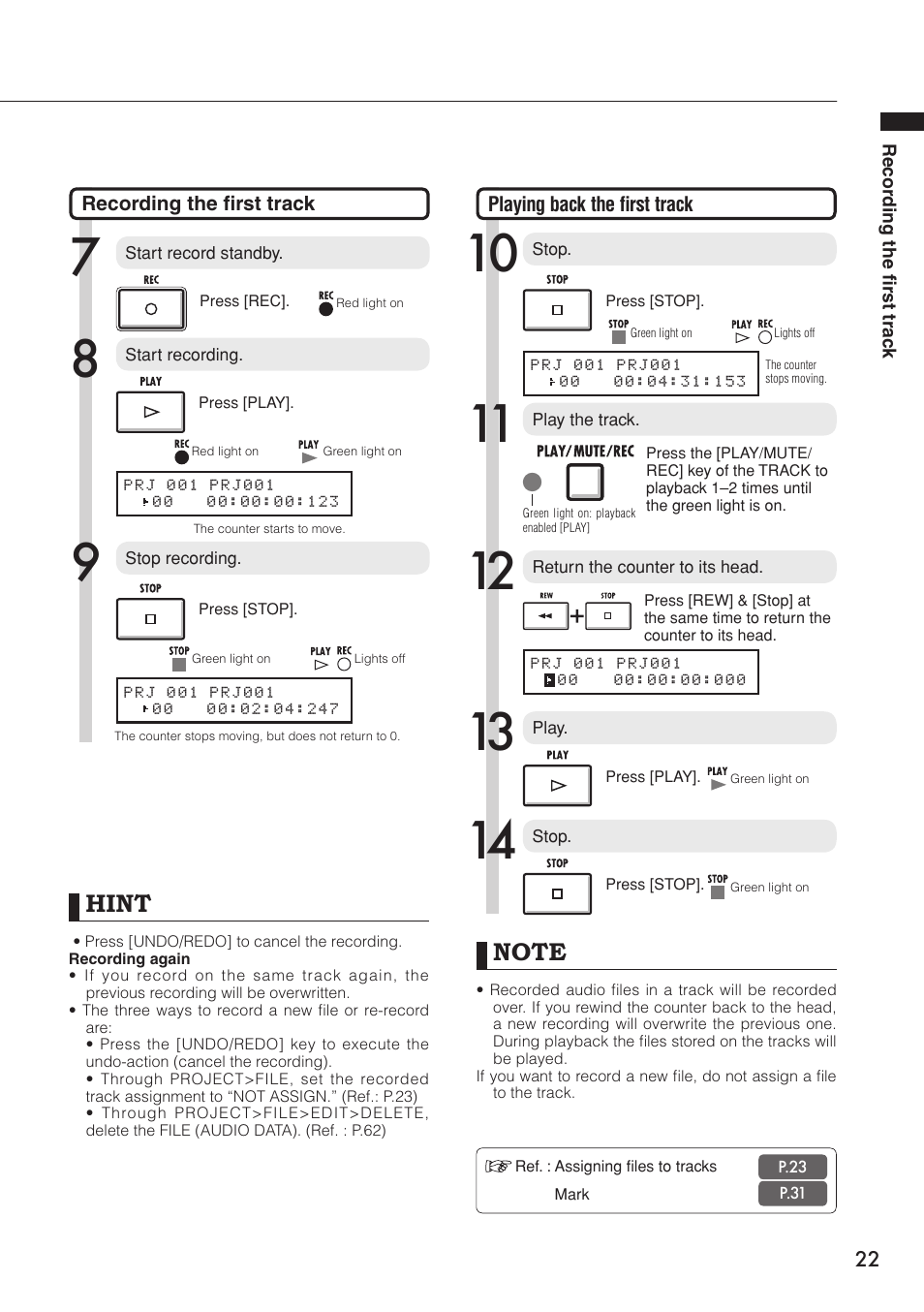 Hint | Zoom R16 User Manual | Page 23 / 100