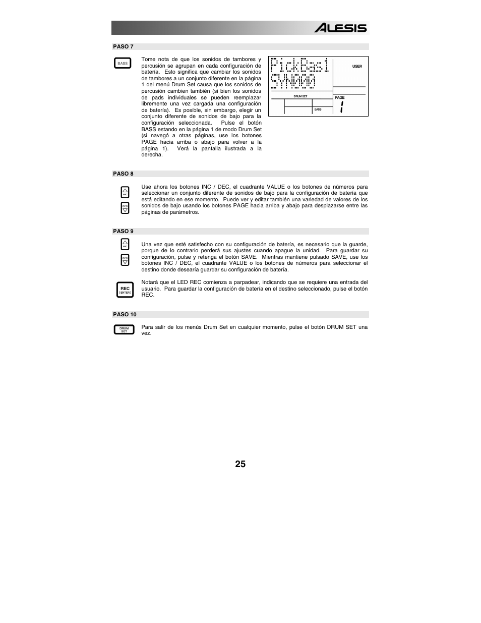 Cómo crear y borrar temas | ALESIS SR-18 User Manual | Page 28 / 76