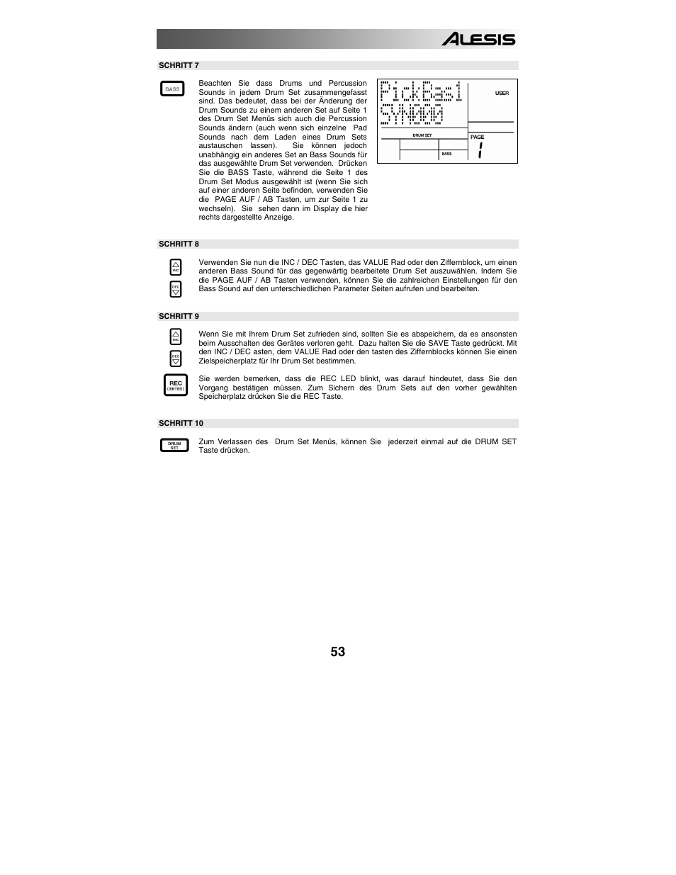 Songs erzeugen und löschen | ALESIS SR-18 User Manual | Page 56 / 76