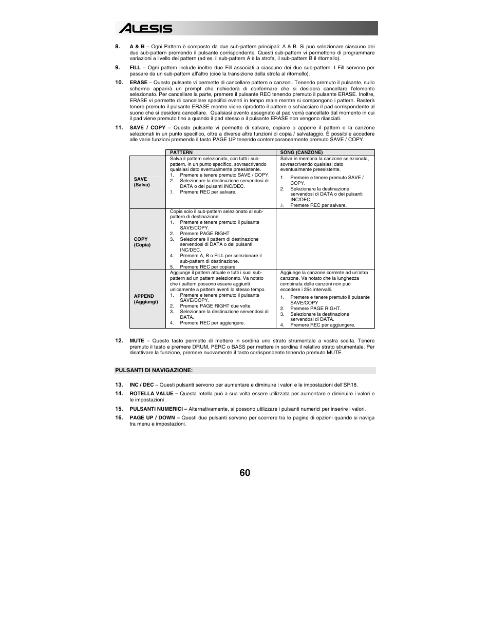 ALESIS SR-18 User Manual | Page 63 / 76