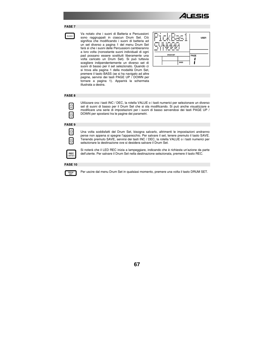 Creare e cancellare canzoni | ALESIS SR-18 User Manual | Page 70 / 76