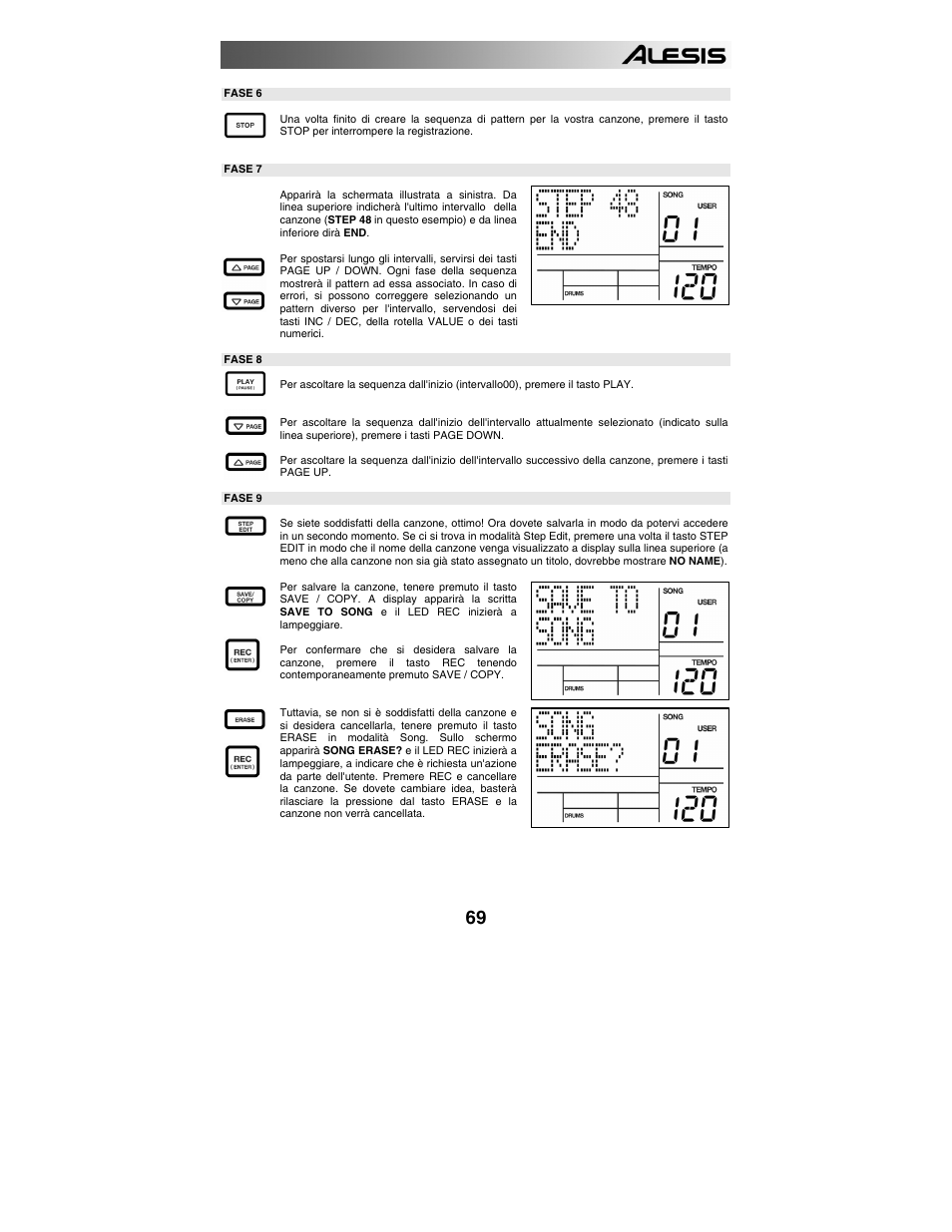 Controllo interruttore a pedale, Informazioni aggiuntive, Specifiche tecniche | ALESIS SR-18 User Manual | Page 72 / 76