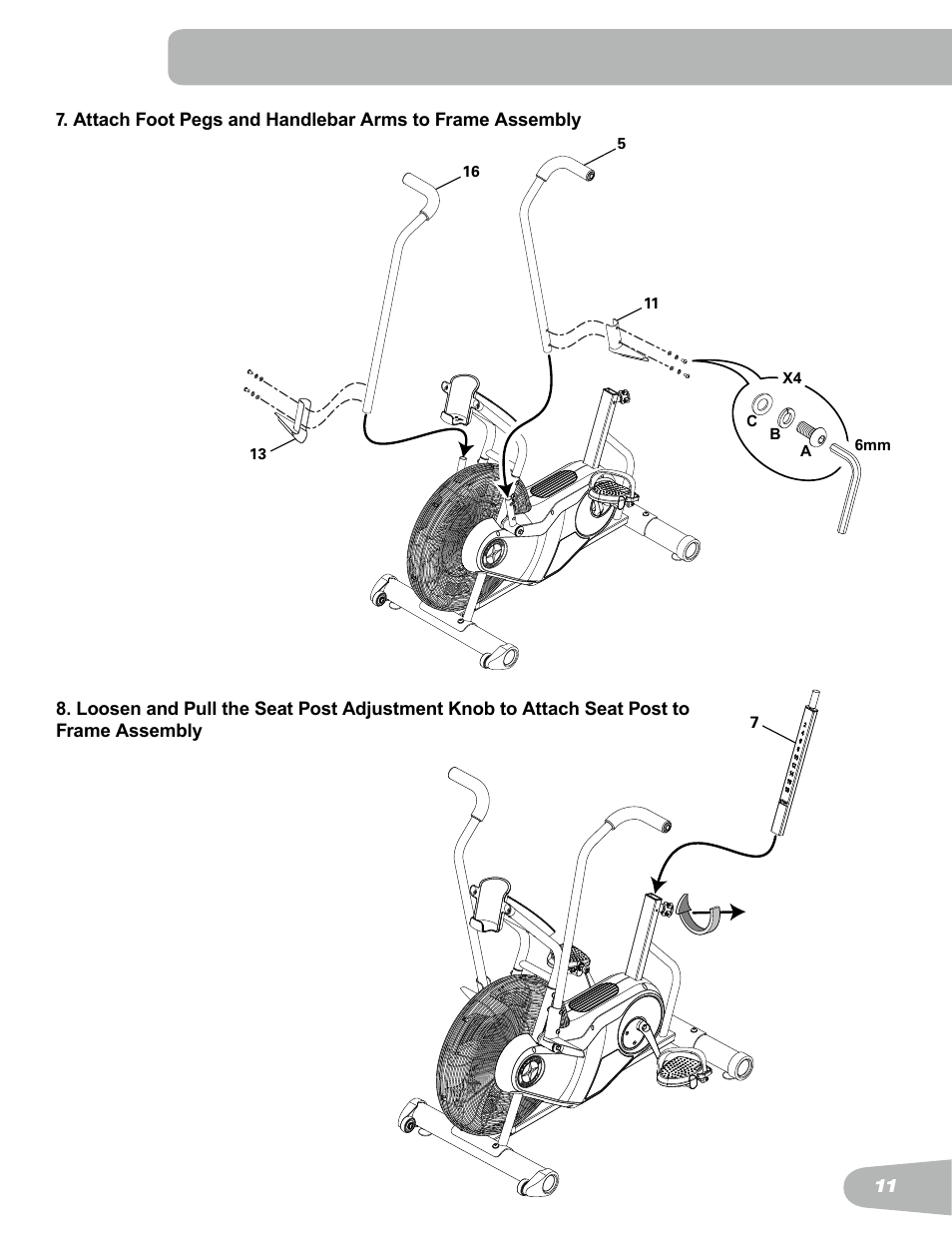 Schwinn Airdyne AD6 User Manual | Page 11 / 28