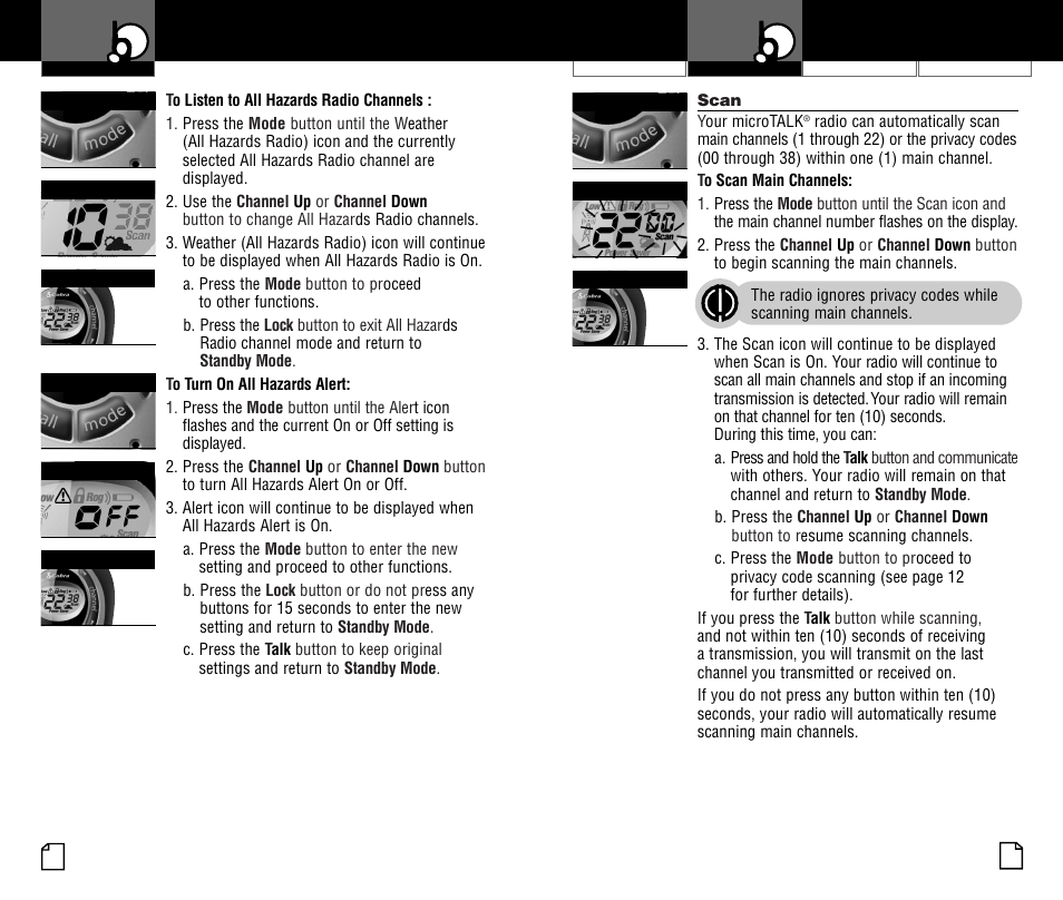 Using your radio | Cobra Electronics V PR550WX User Manual | Page 7 / 24