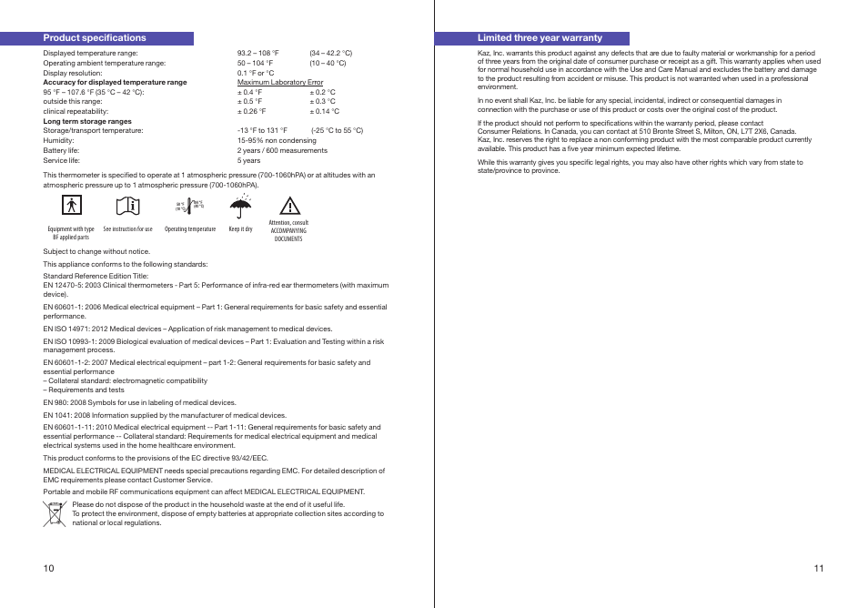 Braun ThermoScan IRT 6510 User Manual | Page 7 / 20