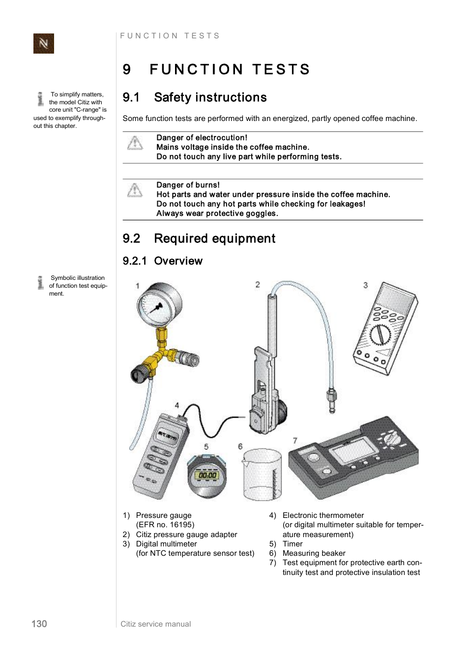 1 safety instructions, 2 required equipment, 1 overview | Nespresso Citiz & Co  EF 488 User Manual | Page 130 / 158