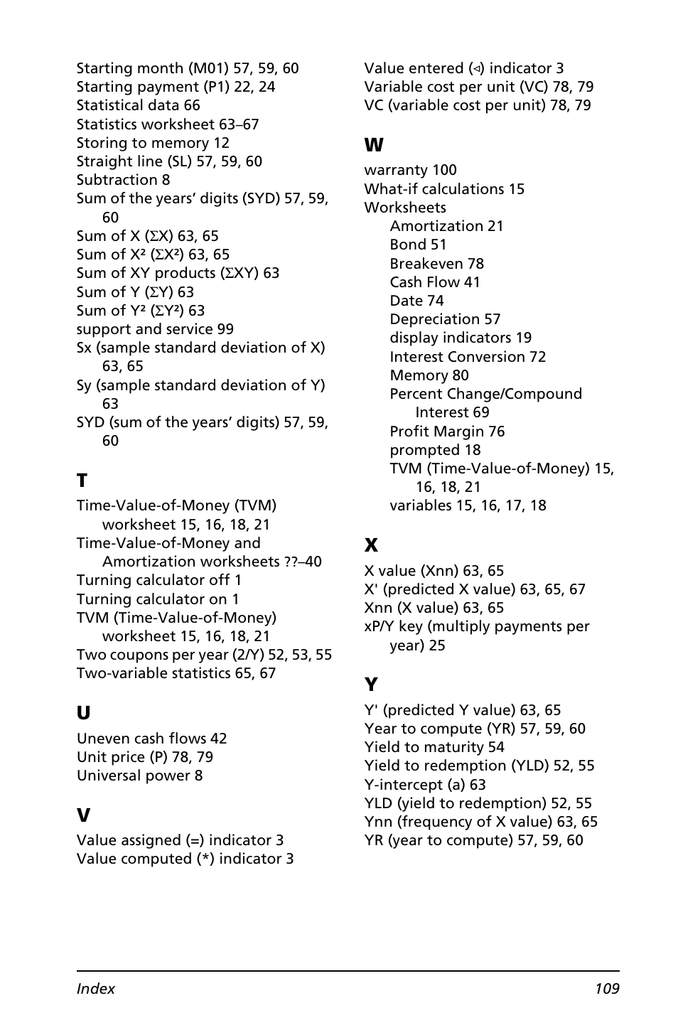 Texas Instruments BA II PLUS User Manual | Page 113 / 114